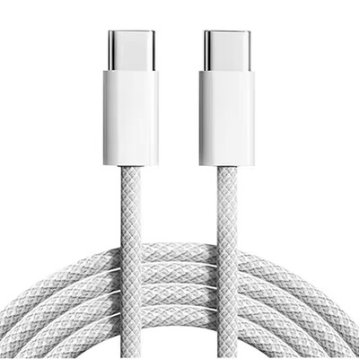 60W USB C към USB C кабел за зареждане за Apple iPhone 15 зарядно Бързо 6 фута дълъг захранващ кабел за iPhone 15 Pro Max/MacBook Air