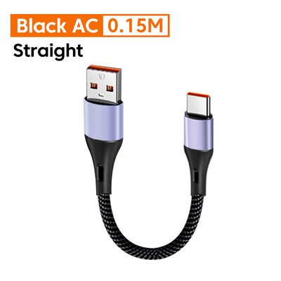 0,15/0,3 M kratki kabel 66 W USB A/USB C do tipa C Kabel za brzo punjenje lakasti prijenosni Power Bank podatkovni USB C kabel za iPhone 15 16