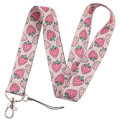 Avokado remen za oko oko vrata za ključ ID Card teretana remen za mobitel USB držač bedža DIY viseće uže Strawberry Pink konopac