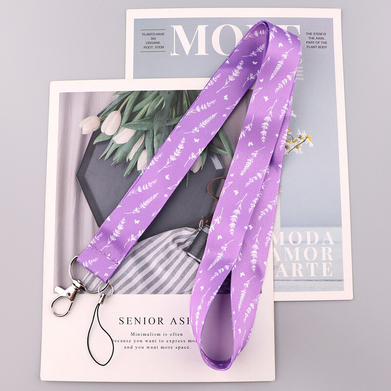 FI13 Цветя Каишка за въже Дамски ключодържател Връзка за врата За студенти Ключове Дълъг телефон USB Висящи орнаменти Анти-загубено въже