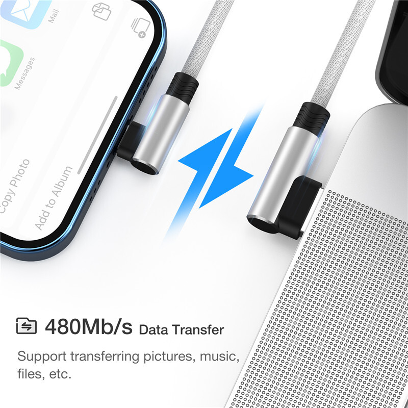 90-градусов USB кабел за iPhone 14 13 12 11 Pro Max X XR 6s 7 8 Plus 2m 3m Lead Мобилен телефон Кабел за бързо зареждане Кабел за зарядно устройство за данни