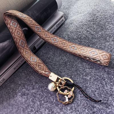 Uzica za mobitel Retro vrpca za oko oko vrata Užad za mobilni telefon Zaštita od gubitka Odvojivi privjesak Kompatibilan privjesak za ključeve Radna kartica U disk