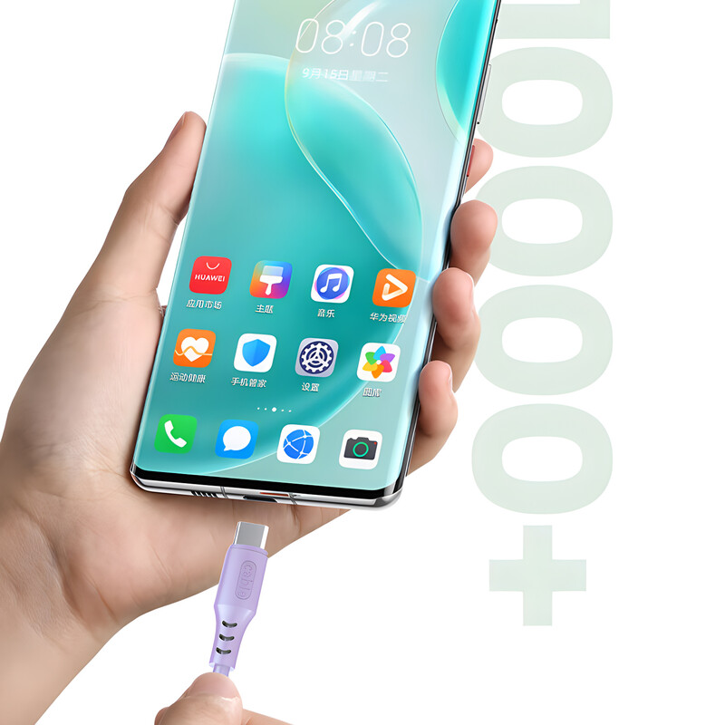 120W зелен 3-в-1 USB кабел за бързо зареждане Найлонов плетен за Android IPhone Huawei Samsung Galaxy A25 A15 14 Xiaomi 13 Redmi 12