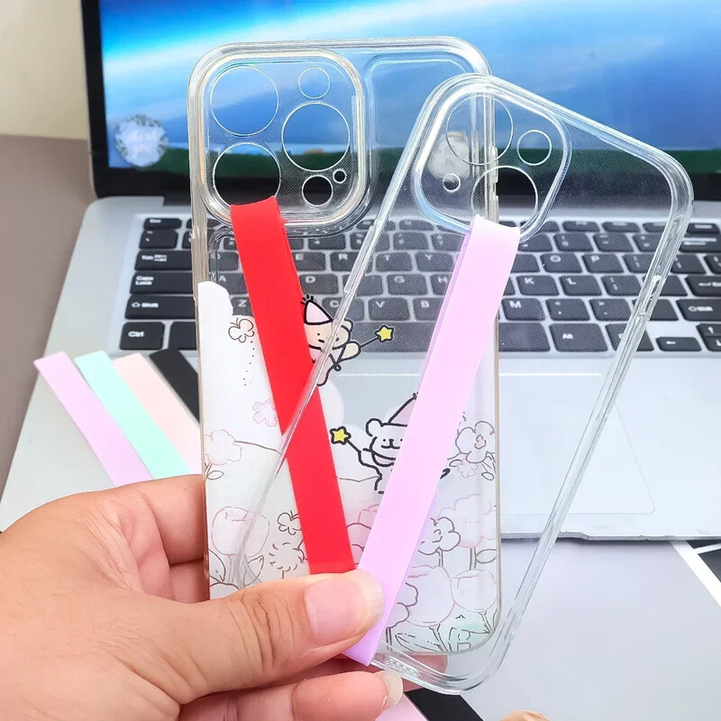 5/3/1 KOM Mekani silikonski elastični remeni za telefon Užad za prijenosni mobitel Narukvica za prst Prsten Držač petlje za IPhone Samsung