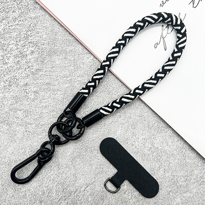 Uzica za mobilni telefon Viseći ukrasi za nošenje Uvrnuto uže Privjesak protiv gubitka, modni, grubi, jaki, kratki remeni