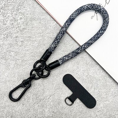 Uzica za mobilni telefon Viseći ukrasi za nošenje Uvrnuto uže Privjesak protiv gubitka, modni, grubi, jaki, kratki remeni