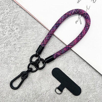 Uzica za mobilni telefon Viseći ukrasi za nošenje Uvrnuto uže Privjesak protiv gubitka, modni, grubi, jaki, kratki remeni