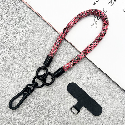 Uzica za mobilni telefon Viseći ukrasi za nošenje Uvrnuto uže Privjesak protiv gubitka, modni, grubi, jaki, kratki remeni
