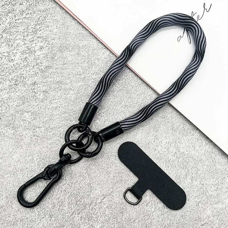 Uzica za mobilni telefon Viseći ukrasi za nošenje Uvrnuto uže Privjesak protiv gubitka, modni, grubi, jaki, kratki remeni