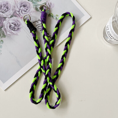 Uzica preko tijela, naramenice, privjesak za ključeve, pleteno uže sa zamjenskom zakrpom za mobilni telefon, vanjski tkani privjesak