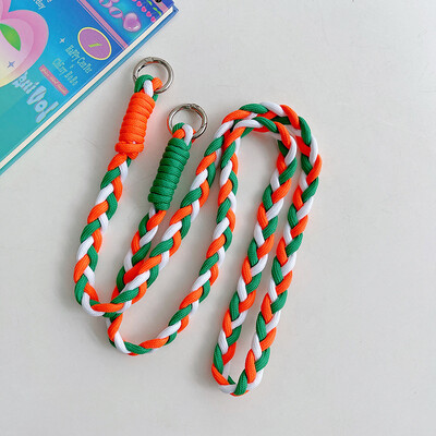 Uzica preko tijela, naramenice, privjesak za ključeve, pleteno uže sa zamjenskom zakrpom za mobilni telefon, vanjski tkani privjesak