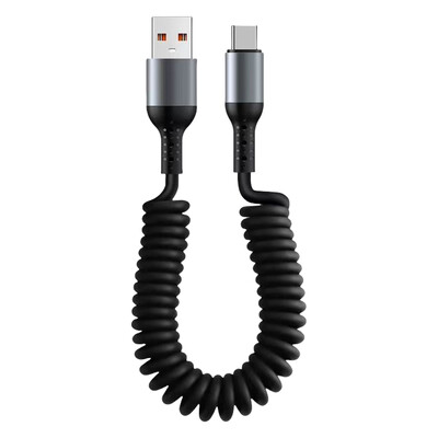 100/27/66W 6A teleskoopkiirlaadimisjuhe USB-tüüpi C kiirlaadimise andmejuhtme USB-autolaadija kaabel iPhone'i jaoks 15 14 13 12