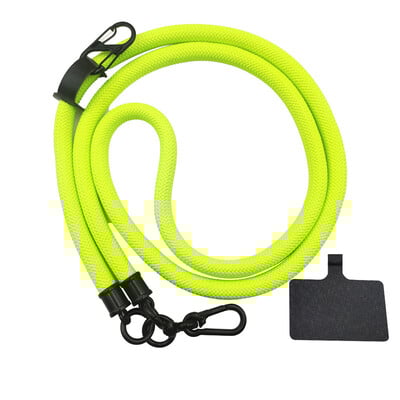 Регулируемо въже за телефон Подвижен шнур за врата Универсална презрамка за кръстосано тяло за калъф за мобилен телефон Връзки Дебелина 8 mm дължина 150 cm