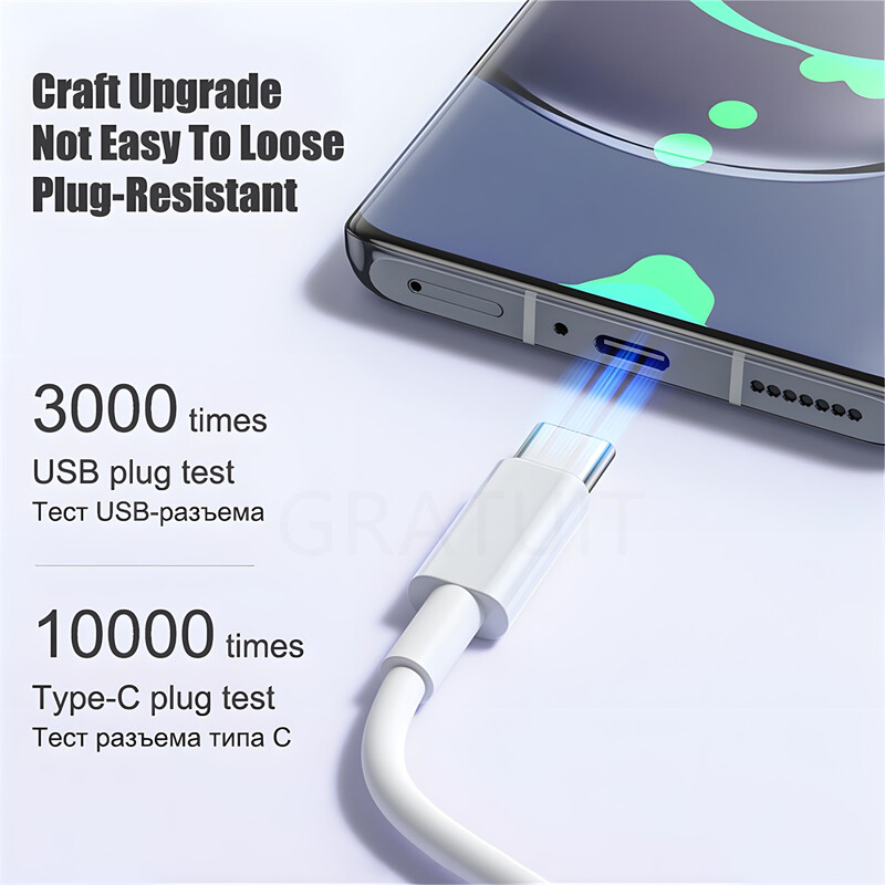 100W 7A kiirlaadimisega USB-tüüpi C-kaabel Samsung S23 S24 Ultra Xiaomi 14 Redmi Note 13 Pro POCO telefoni USB C-kaablite tarvikud
