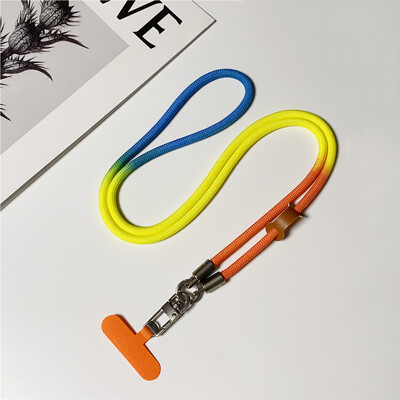 120CM modni gradijent užad za mobilni telefon Vanjski konop preko tijela koji visi oko vrata Naramenica Telefonska kopča za lanac protiv gubitka