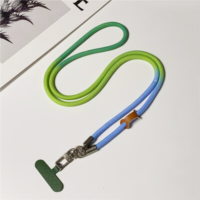 120CM modni gradijent užad za mobilni telefon Vanjski konop preko tijela koji visi oko vrata Naramenica Telefonska kopča za lanac protiv gubitka