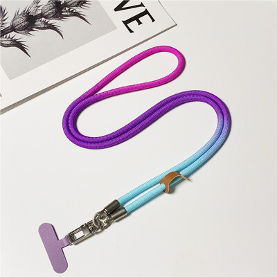 120CM modni gradijent užad za mobilni telefon Vanjski konop preko tijela koji visi oko vrata Naramenica Telefonska kopča za lanac protiv gubitka