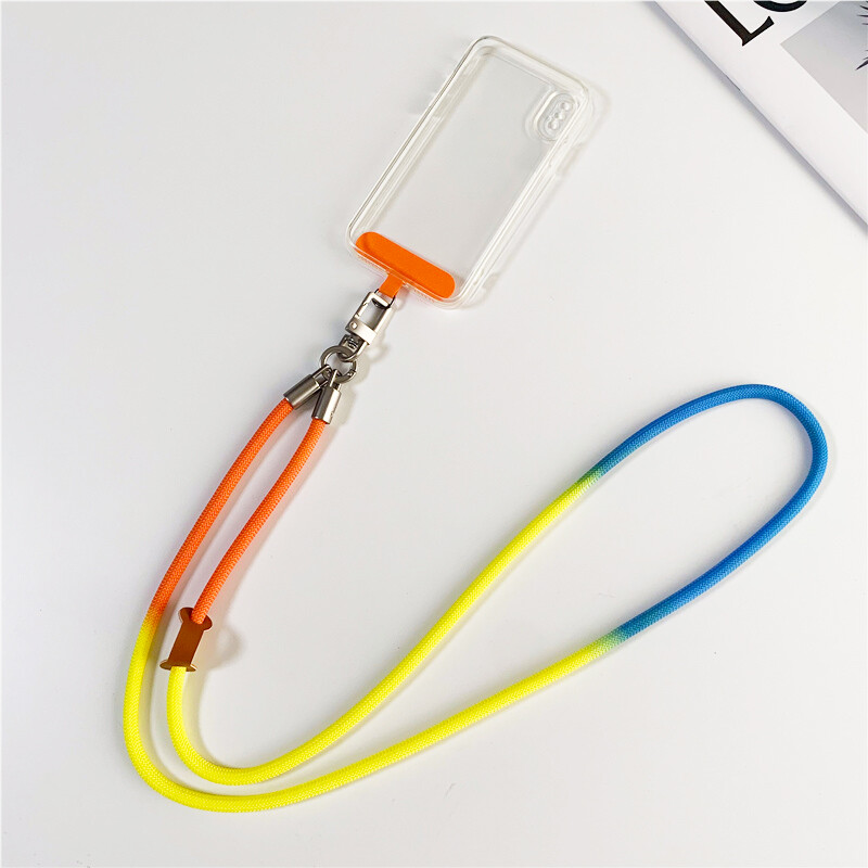 120CM modni gradijent užad za mobilni telefon Vanjski konop preko tijela koji visi oko vrata Naramenica Telefonska kopča za lanac protiv gubitka