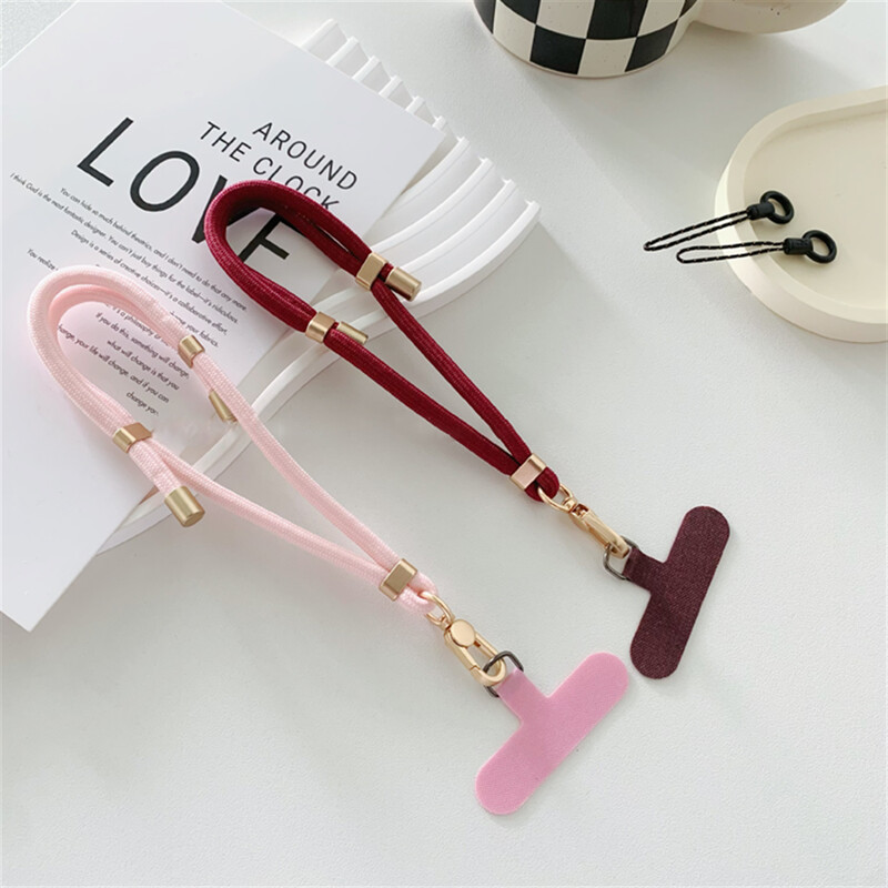 Prabangus metalinis nailoninis trumpas dirželis telefono dirželis Raktų laidas pakabinamos kelnės Aksesuarai Stilingas neprarandantis raktų pakabukas Riešo virvė Tarpas