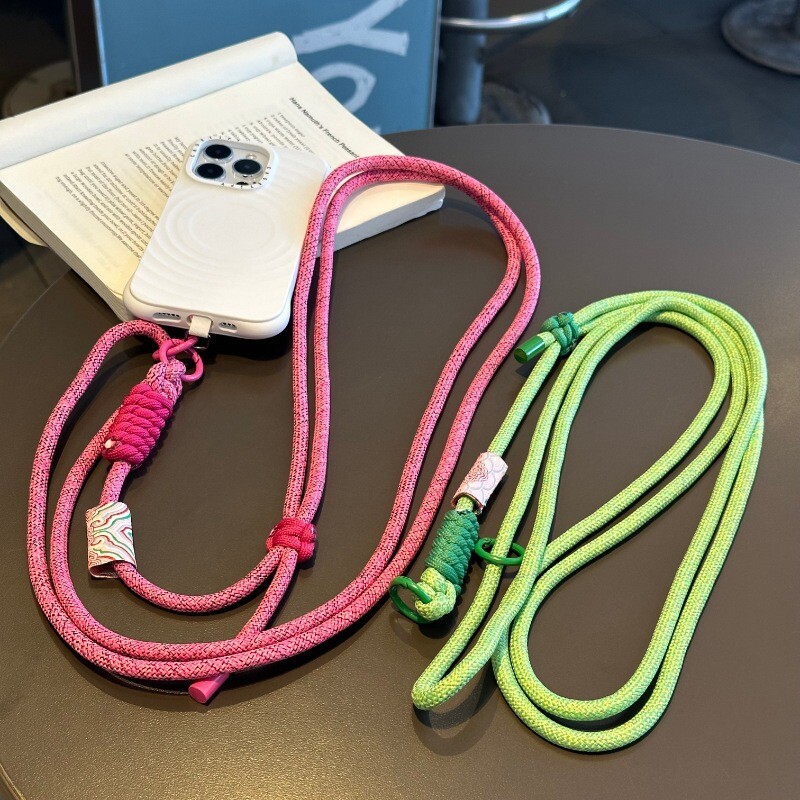 Curele pentru telefon mobil retro, snur lung reglabil, frânghie pentru gât, frânghie, snur de umăr, frânghie anti-pierdere, lanț de agățare cu două scopuri