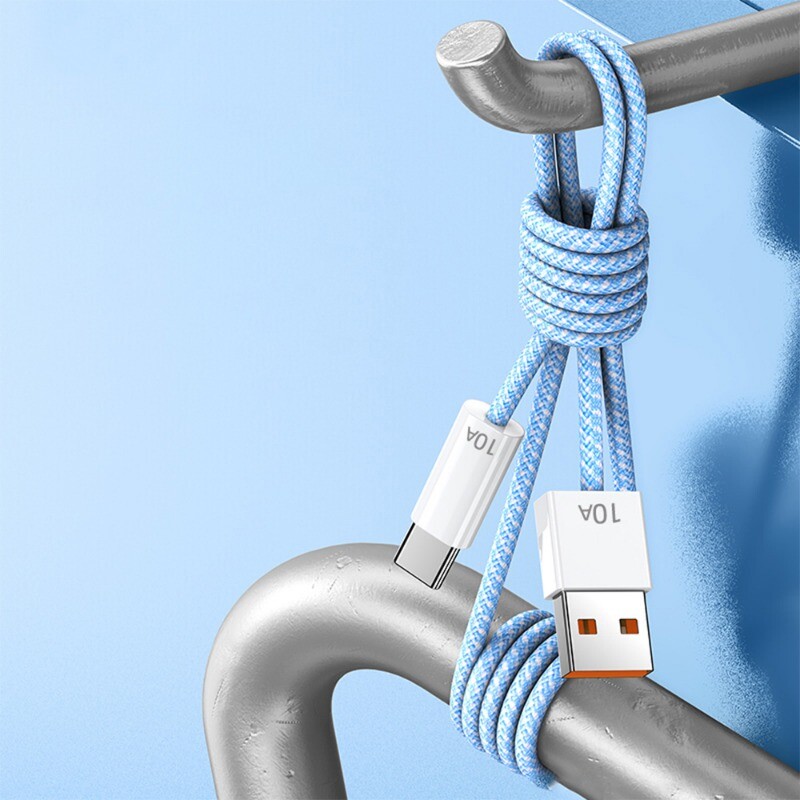 Cablu de date țesut tip C 120w 0,25 M-3 m Cablu de date rapid USB tip C extra lung pentru telefon mobil Cameră VR Android IPhone Universal