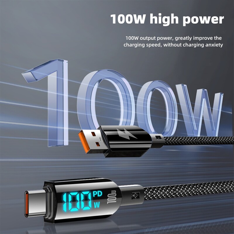 100W 6A tip C PD brzi punjač 3.0 kabel za Samsung Xiaomi Huawei USB C podatkovni kabel mobilnog telefona Brzi podatkovni kabel za punjenje