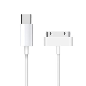 Αξεσουάρ προσαρμογέα καλωδίου 30 ακίδων Nano touch Charging Data Cable Type-c Charger for IPhone 4 4s 3G 3GS IPad 1 2 3 IPod