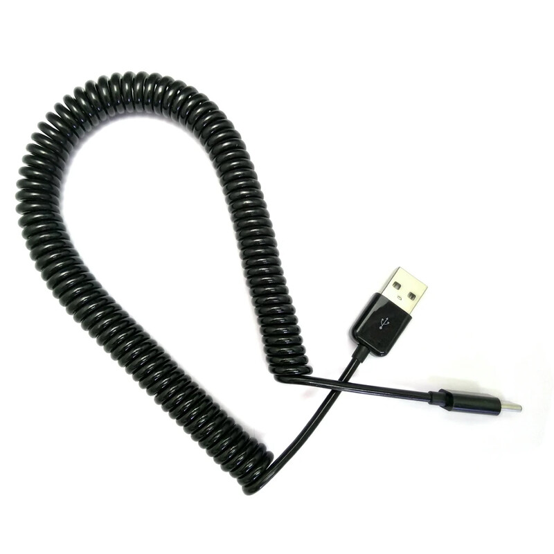 USB 2.0 na Mini USB kabel Mini USB namotana spiralna opruga Adapterski kabel za punjenje podataka 50 cm/0,5 m 200 cm/2 m