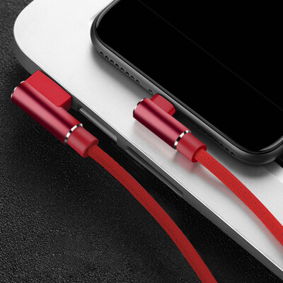 90-градусов USB кабел Кабел за данни за бързо зареждане за iPhone 11 12 13 14 Pro Max Xs X XR 6 6s 7 8 Plus SE Кабел за зарядно устройство за iPad Origin 3 м