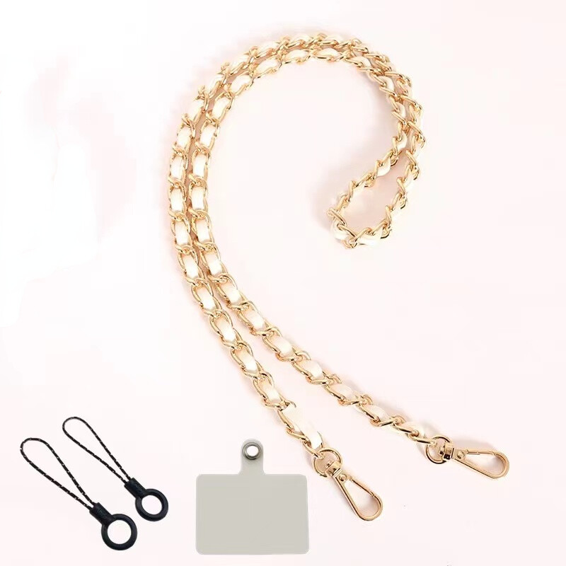 Каишка за телефон Анти-загубен ремък Камера USB държач Аксесоари за мобилни устройства Колие с кабел Верига Черен цвят за всички калъфи за телефон