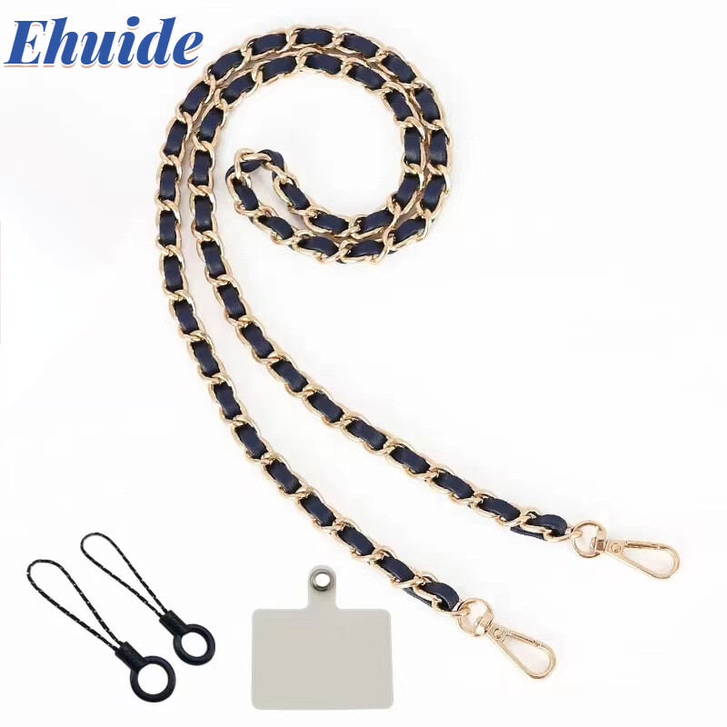 Каишка за телефон Анти-загубен ремък Камера USB държач Аксесоари за мобилни устройства Колие с кабел Верига Черен цвят за всички калъфи за телефон