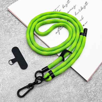 Telefonska uzica duljine 150 cm, podesiva, odvojiva vrpca za vrat, vanjska, univerzalna remen preko tijela, štipaljka za kartice za torbicu za mobilni telefon