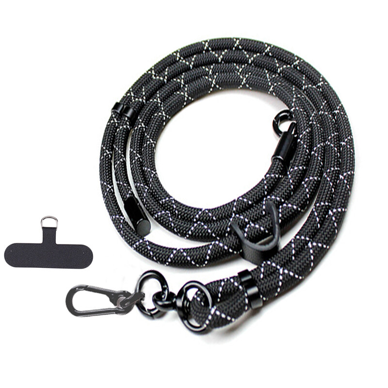 Telefonska uzica duljine 150 cm, podesiva, odvojiva vrpca za vrat, vanjska, univerzalna remen preko tijela, štipaljka za kartice za torbicu za mobilni telefon