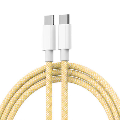 USB-C na tip C kabel u boji za Apple iPhone 15 PD 60W brzo punjenje za Huawei Xiaomi Samsung tip C Weaving Cable Cable Dodaci