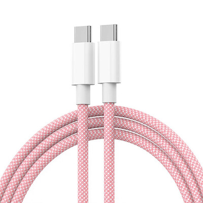 USB-C na tip C kabel u boji za Apple iPhone 15 PD 60W brzo punjenje za Huawei Xiaomi Samsung tip C Weaving Cable Cable Dodaci