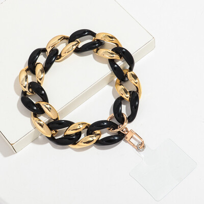 Trend akrilni šareni zdepasti lanac Telefonska traka Lanac za mobilni telefon Prijenosni dodaci za mobitele