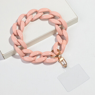 Trend akrilni šareni zdepasti lanac Telefonska traka Lanac za mobilni telefon Prijenosni dodaci za mobitele