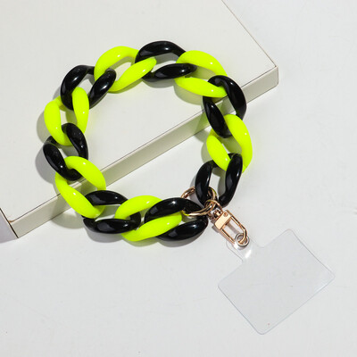 Trend akrilni šareni zdepasti lanac Telefonska traka Lanac za mobilni telefon Prijenosni dodaci za mobitele