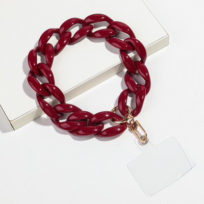 Trend akrilni šareni zdepasti lanac Telefonska traka Lanac za mobilni telefon Prijenosni dodaci za mobitele