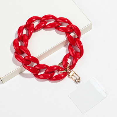 Trend akrilni šareni zdepasti lanac Telefonska traka Lanac za mobilni telefon Prijenosni dodaci za mobitele