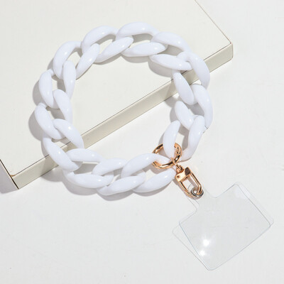 Trend akrilni šareni zdepasti lanac Telefonska traka Lanac za mobilni telefon Prijenosni dodaci za mobitele