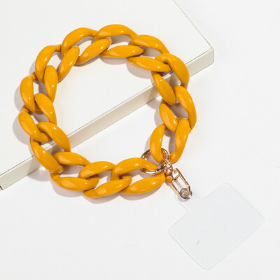 Trend akrilni šareni zdepasti lanac Telefonska traka Lanac za mobilni telefon Prijenosni dodaci za mobitele