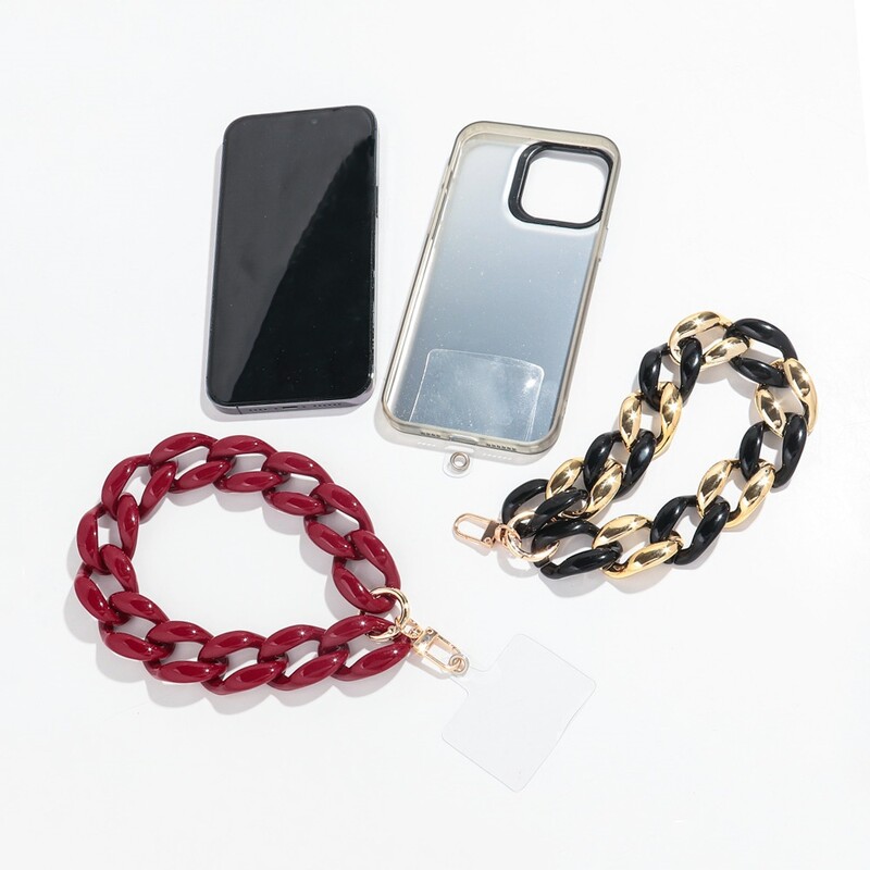 Trend akrilni šareni zdepasti lanac Telefonska traka Lanac za mobilni telefon Prijenosni dodaci za mobitele