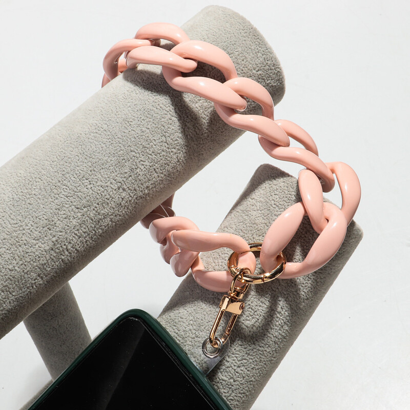 Trend akrilni šareni zdepasti lanac Telefonska traka Lanac za mobilni telefon Prijenosni dodaci za mobitele