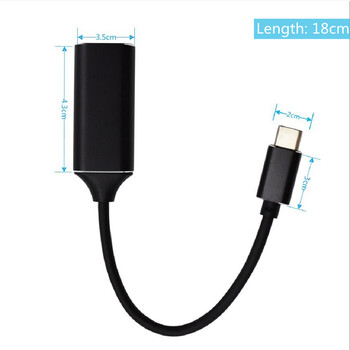 Μετατροπέας προσαρμογέα USB C σε HDMI Τύπος C σε προσαρμογέα HDMI Προσαρμογέας καλωδίου συμβατός με HDMI Μετατροπέας HD-MI 4K USB 3.1 HDTV για Macbook