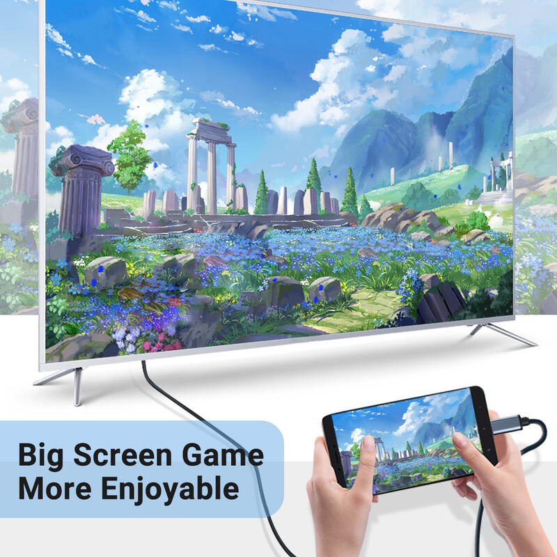 Tip C na HDMI kabel 4K@60Hz/120Hz USB C na HDMI kompatibilan HDTV kabel za TV pretvarač MacBook Air iPad USB-C adapterski kabeli