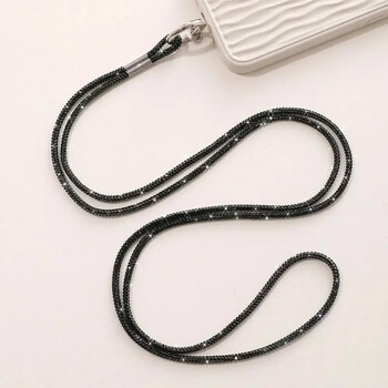 Τηλέφωνο Crystal Rhinestone Lanyard Luxury Bling Bling Bright Diamond Phone Anti-lost Rope Hanging Cord Phone