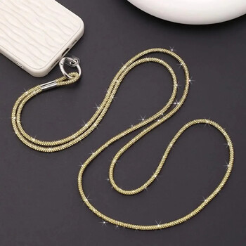 Τηλέφωνο Crystal Rhinestone Lanyard Luxury Bling Bling Bright Diamond Phone Anti-lost Rope Hanging Cord Phone