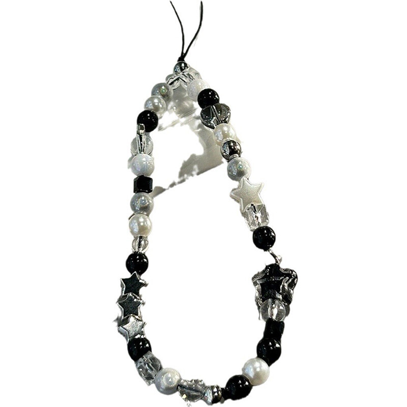 Telefonski lanac s bisernim zvjezdastim perlama Viseći kabel Telefonski privjesci Telefonski remen Ljeto Ručno rađena mobilna vrpca Nakit Poklon