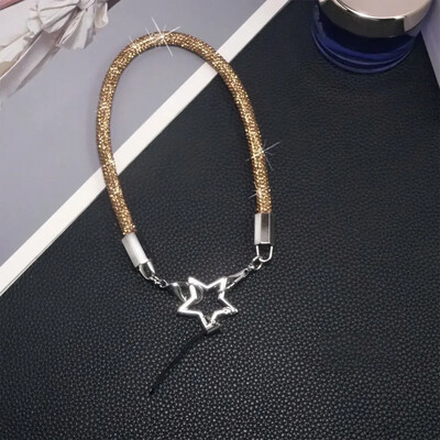 Kratki/dugi stilski svjetlucavi remen za telefon s vještačkim dijamantima Luksuzni zvjezdani lanac za mobitel Anti Loss Bling Bling remen za mobilni telefon